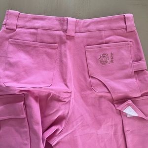 Danielle Guizio Pink Cargo Pant